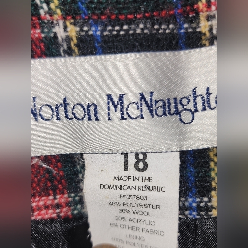 NORTON MCNAUGHTON VINTAGE WOOL BLEND BLAZER - Picture 6 of 6